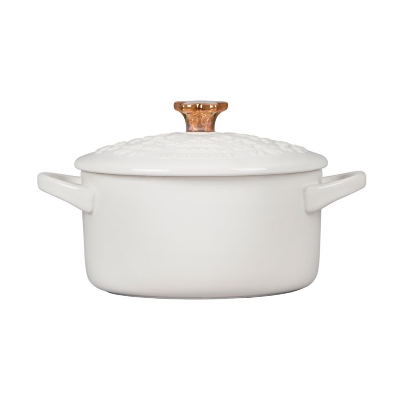 Le Creuset ® Mini Noel Cocotte with Star Knob White