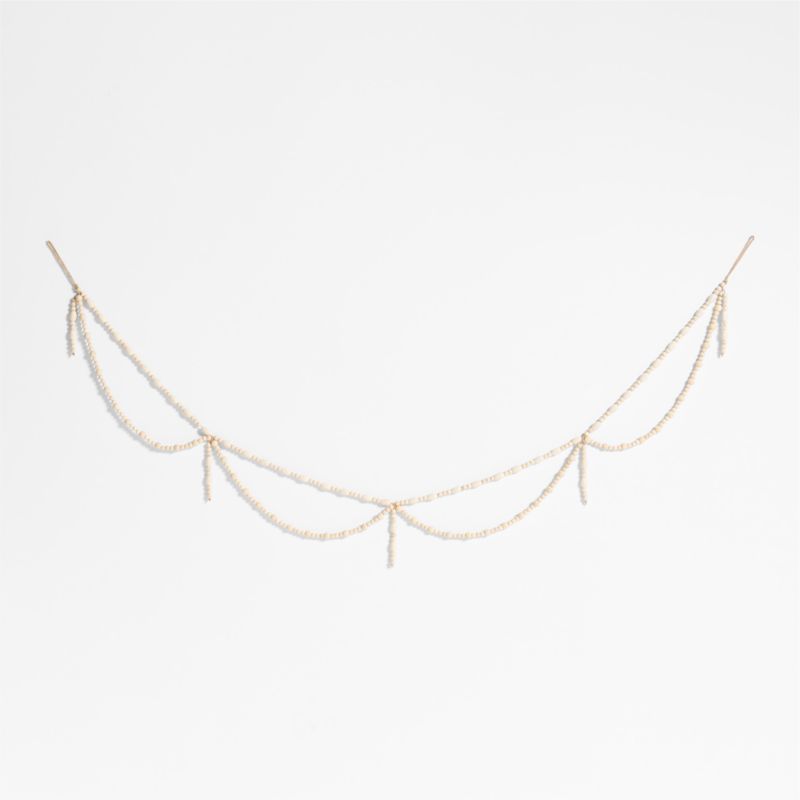 Wood Layered Bead Christmas Garland