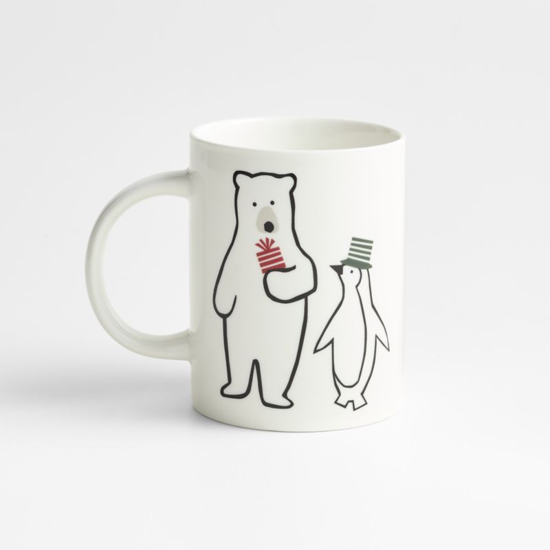 Joan Anderson Arctic Friends Bear and Penguin 12-oz. Christmas Mug