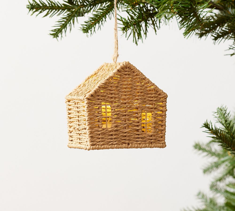 Woven Cabin Ornament