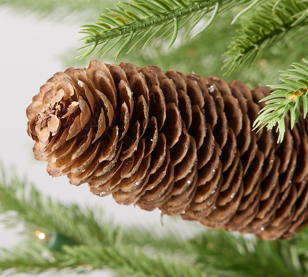 Glitter Pinecone Tree Pick