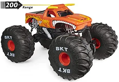 Monster Jam, Official Mega Grave Digger All-Terrain Remote Control Monster Truck with Lights