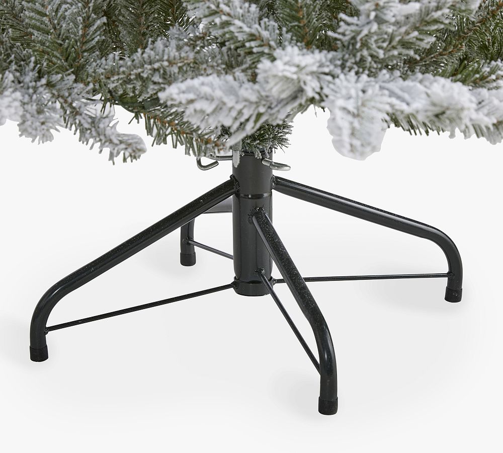 Pre-Lit Flocked West Virginia Spruce Faux Christmas Tree