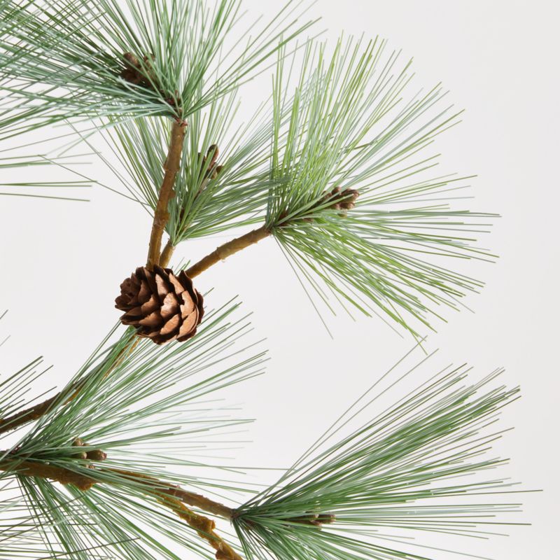 Faux Pine Needle Stem with Pinecones 38