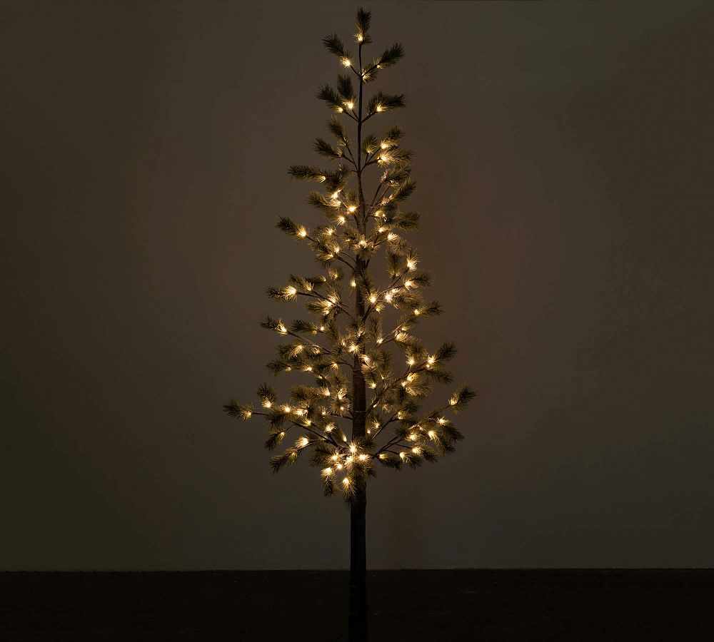 Lit Indoor/Outdoor Snow Pine Tree