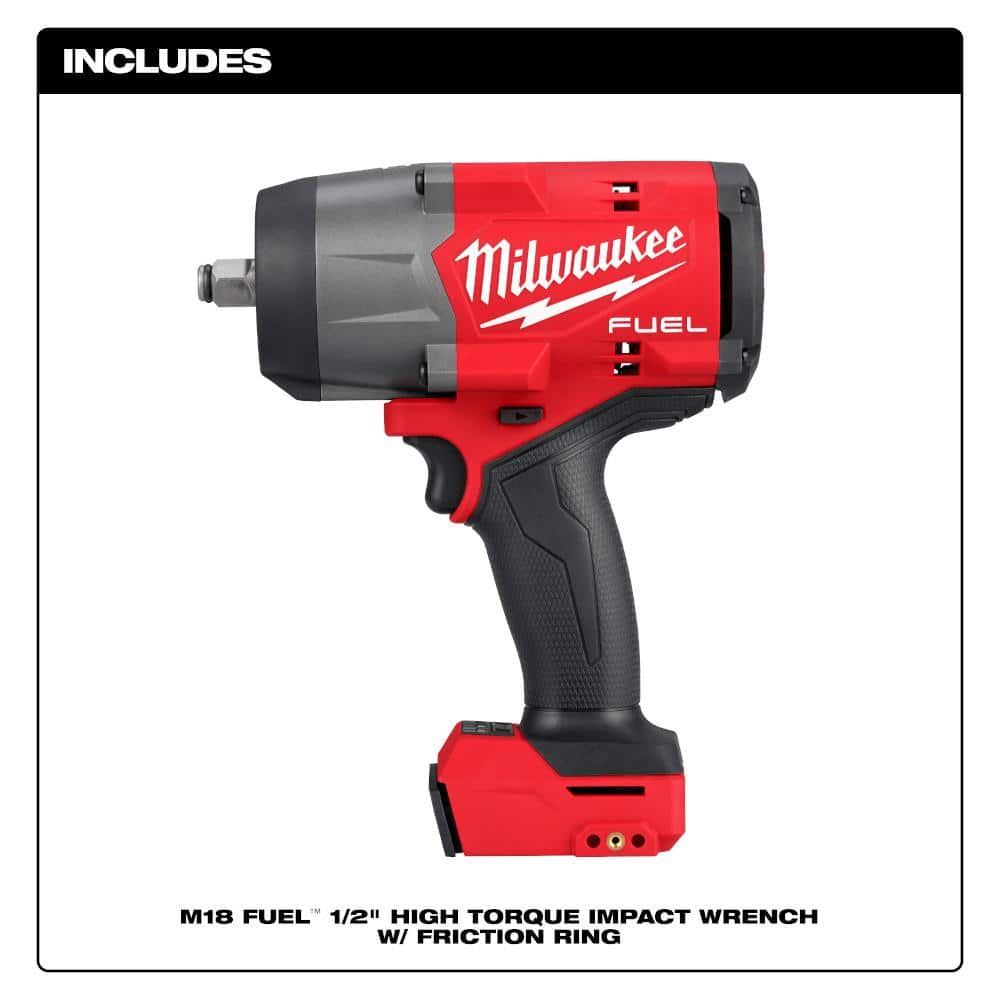 2967-20-48-11-1861 M18 FUEL 18V Lithium-Ion Brushless Cordless 1/2 in. Impact Wrench with Friction Ring w/ FORGE 6.0 Ah Battery