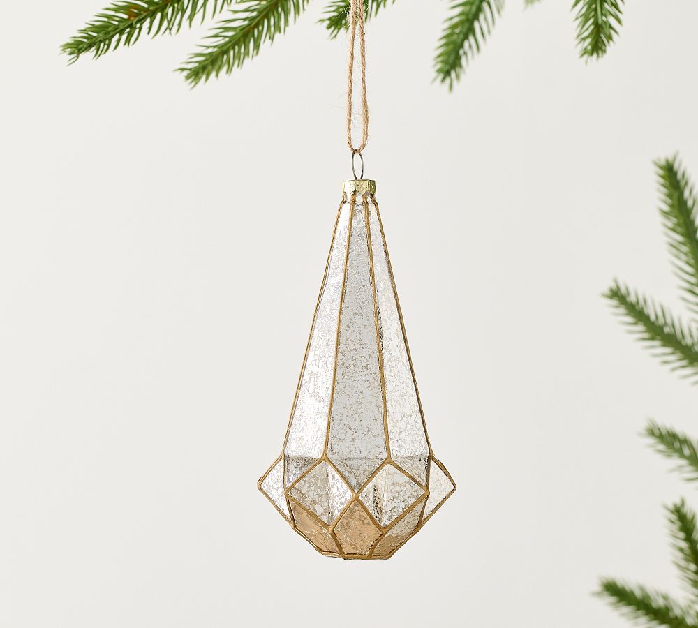 Mercury Geometric Finial Ornament