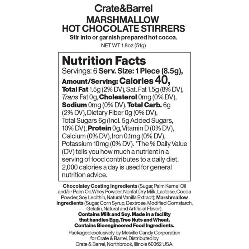 Marshmallow Hot Chocolate Stirrers