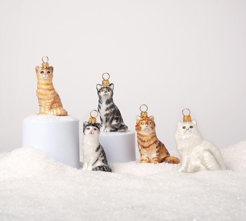 Heirloom Handmade Cat Ornaments