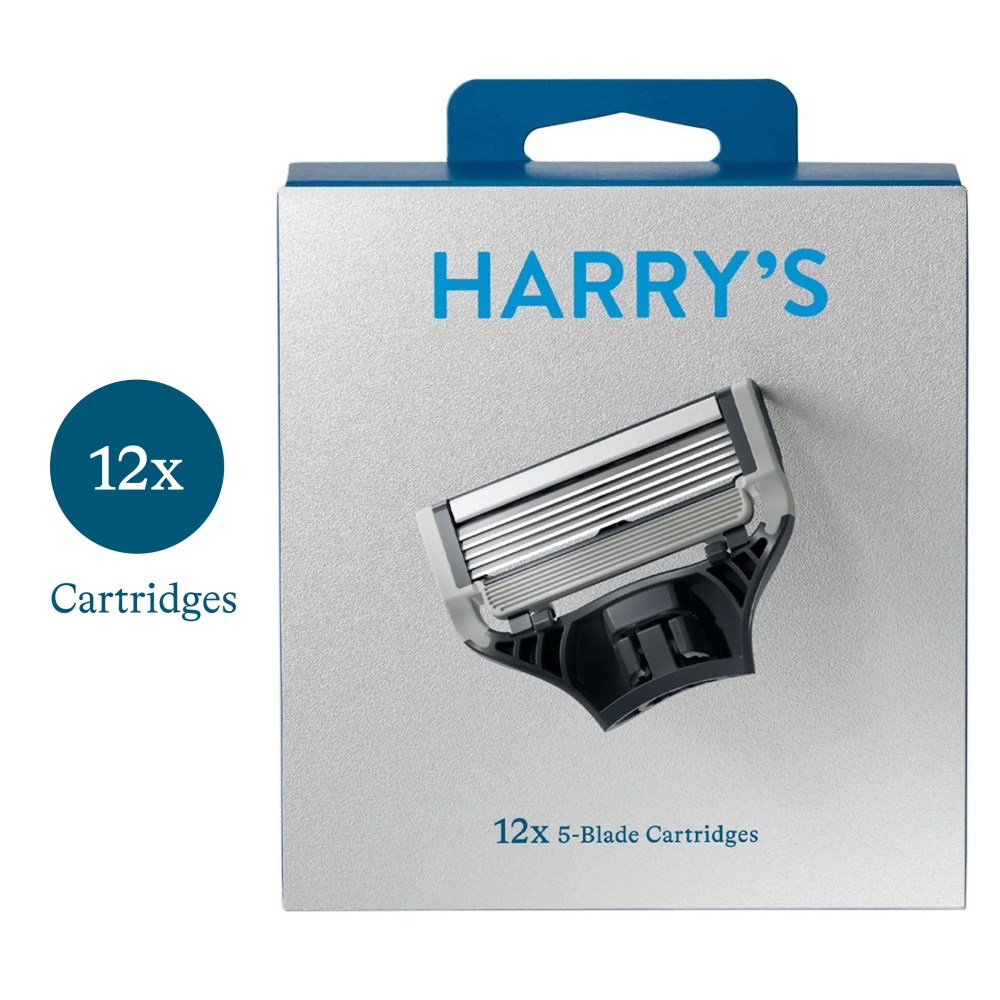 (2 pack) Harry s Razor Blades for Men: 12 Pack of Men s Razor Blade Refills