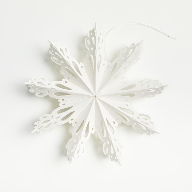 Snow Day Lace Snowflake Christmas Tree Ornament