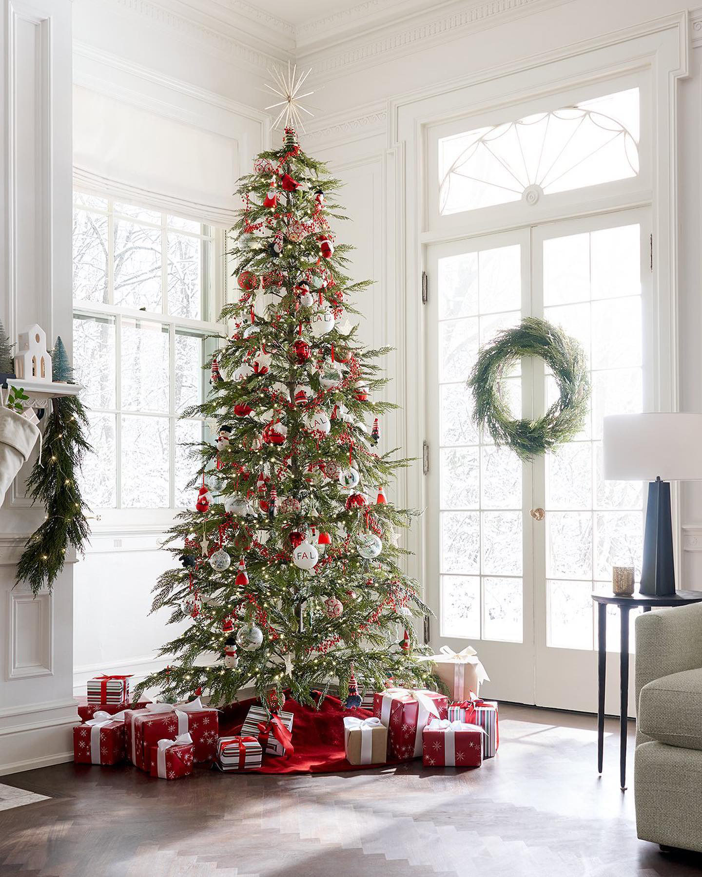 Glitter Silver 3D Star Christmas Tree Topper