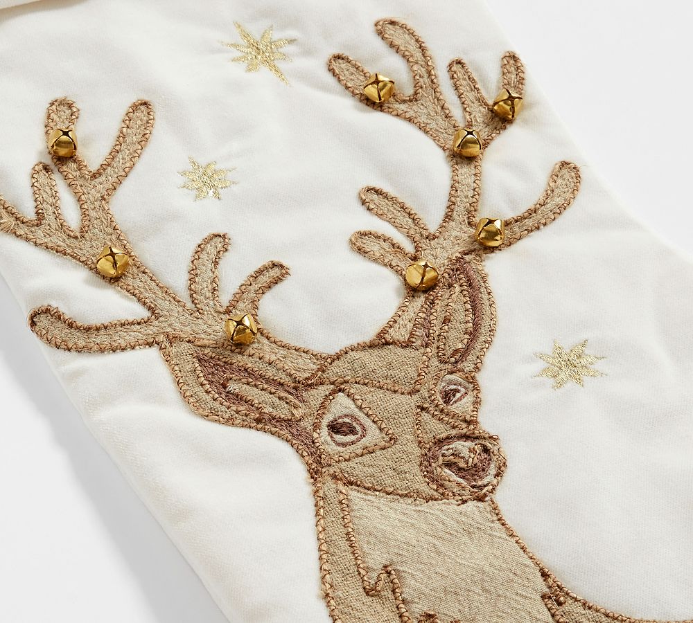 Embellished Velvet Stockings