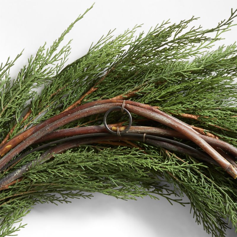 Faux Cypress Wreath 36