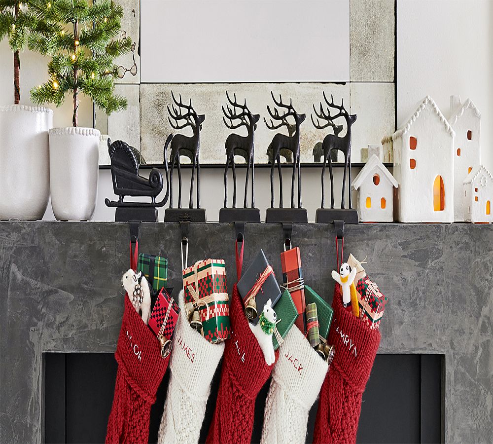 Santa's Sleigh Stocking Holders