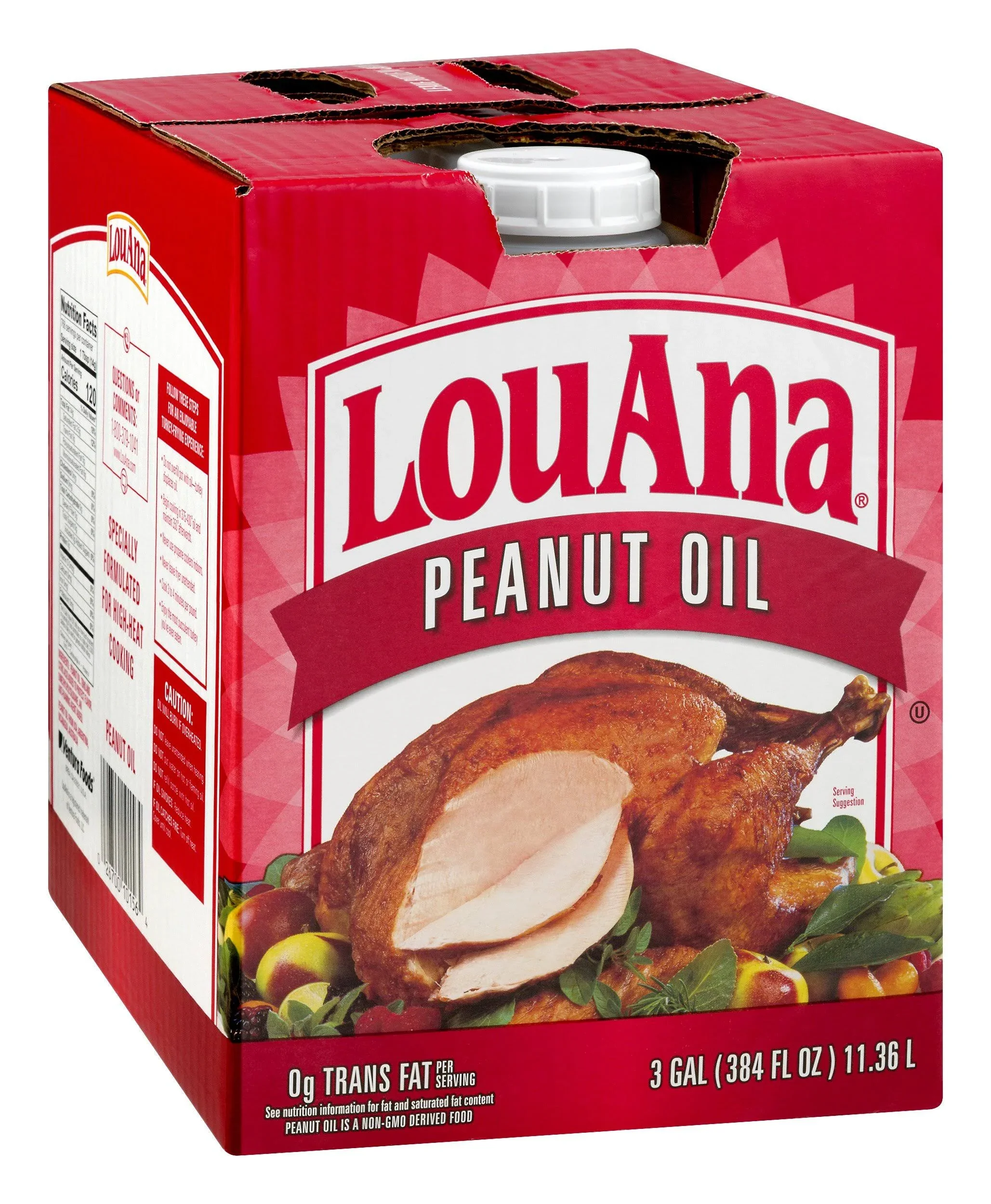 Louana Peanut Oil - 3 gal, 384 fl oz