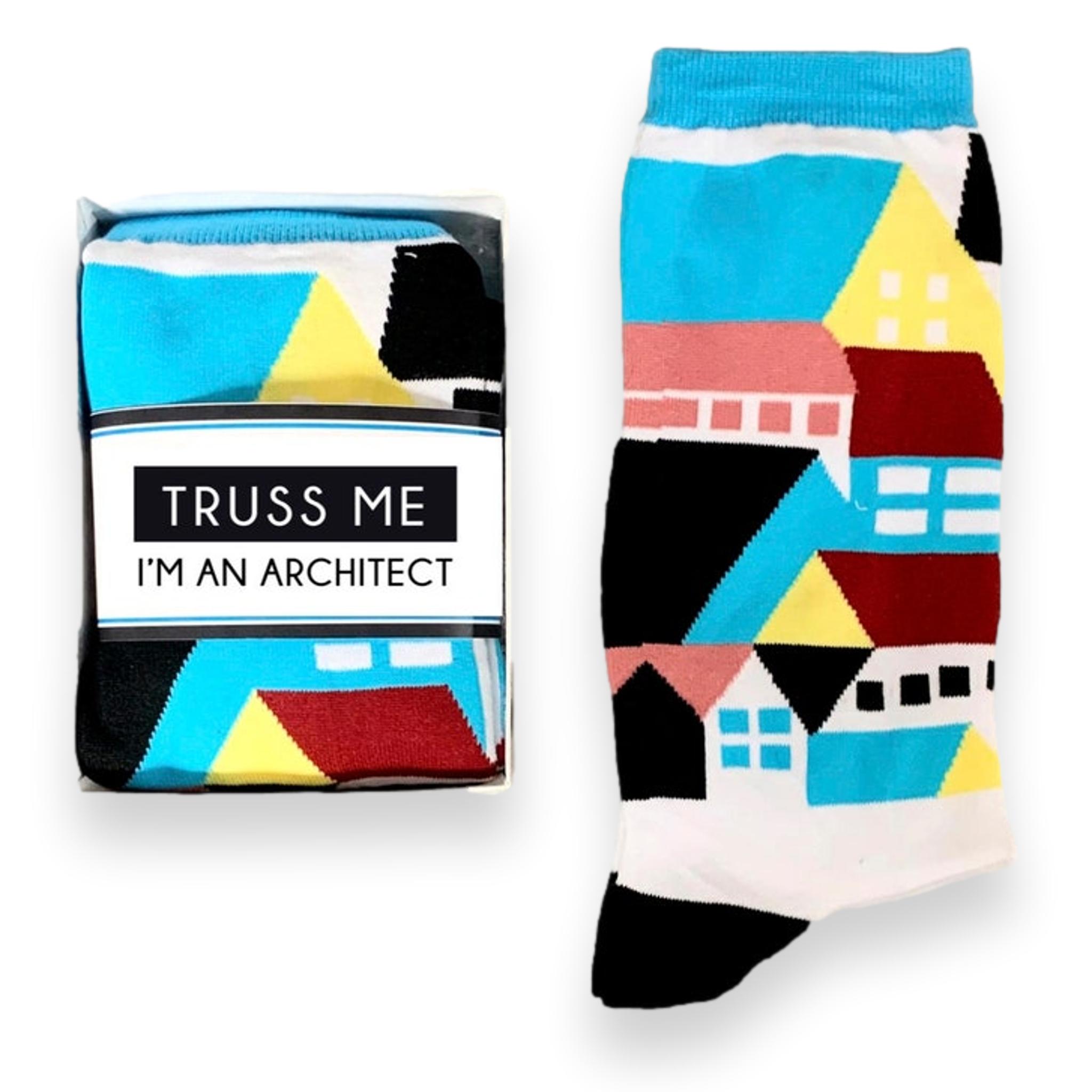 Novelty Socks With Houses, For Architect