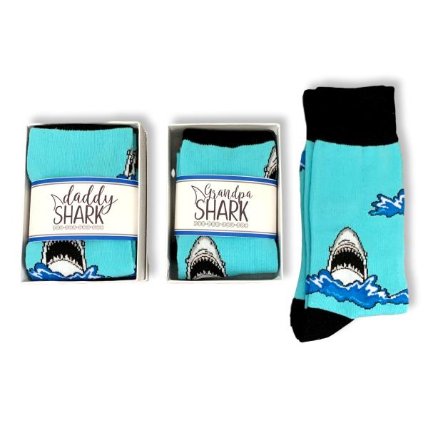 Shark Socks, “Daddy Shark” “Grandpa Shark”
