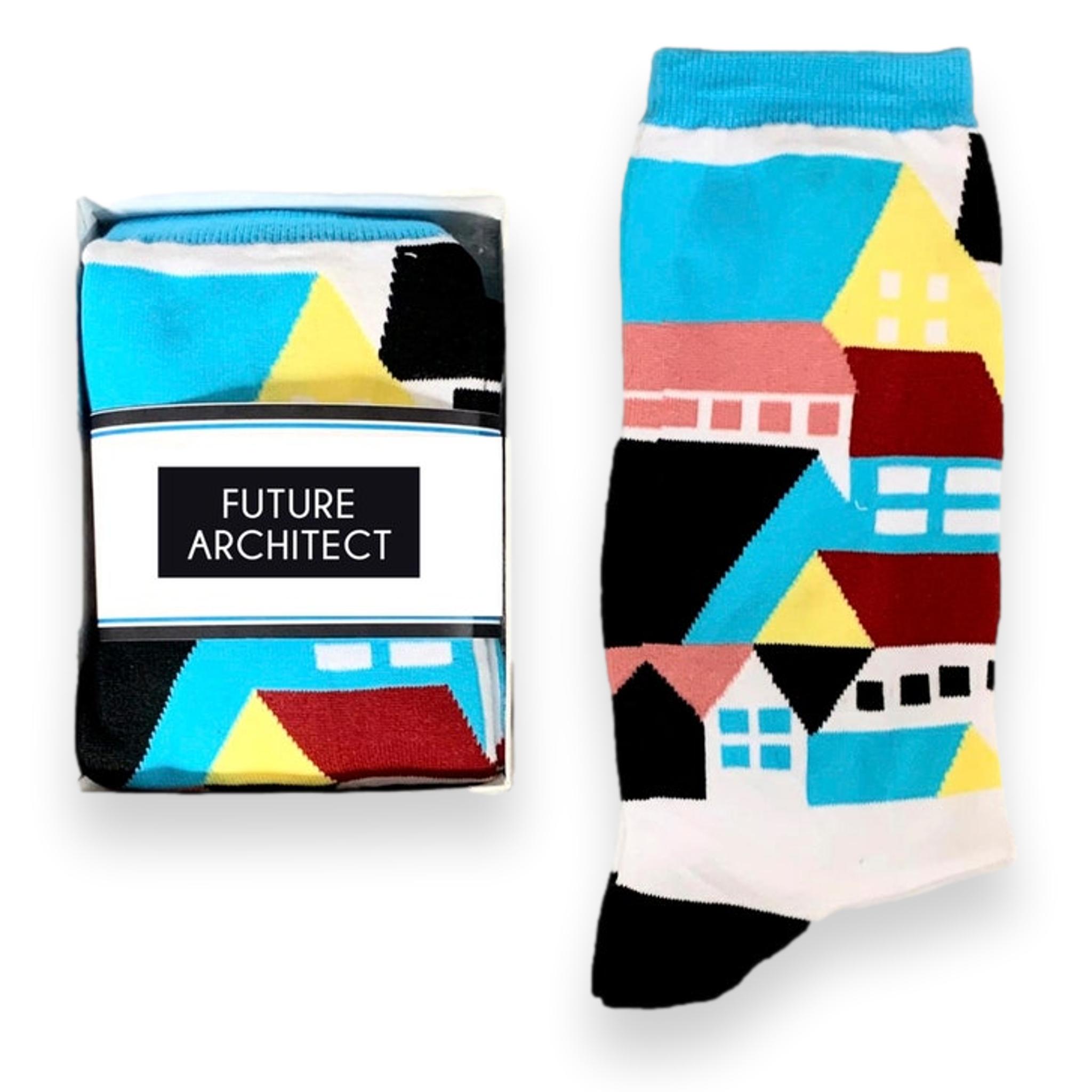 Novelty Socks With Houses, For Architect