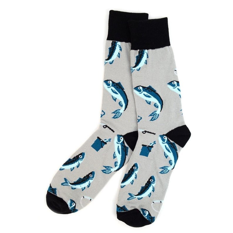 Fish Socks With Humorous Wrap, Greatest Catch