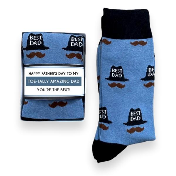 Funny Fathers Day Socks, Set my Heart on Fire