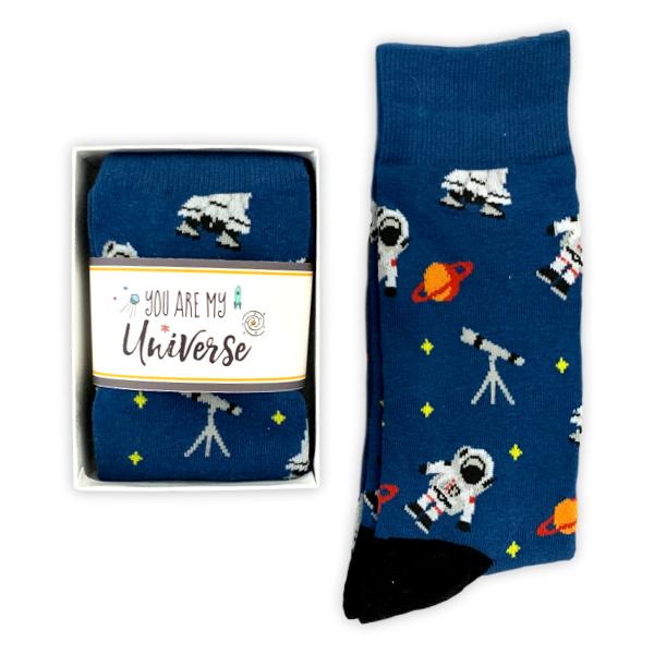 Astronaut Space Socks, You Are My Universe
