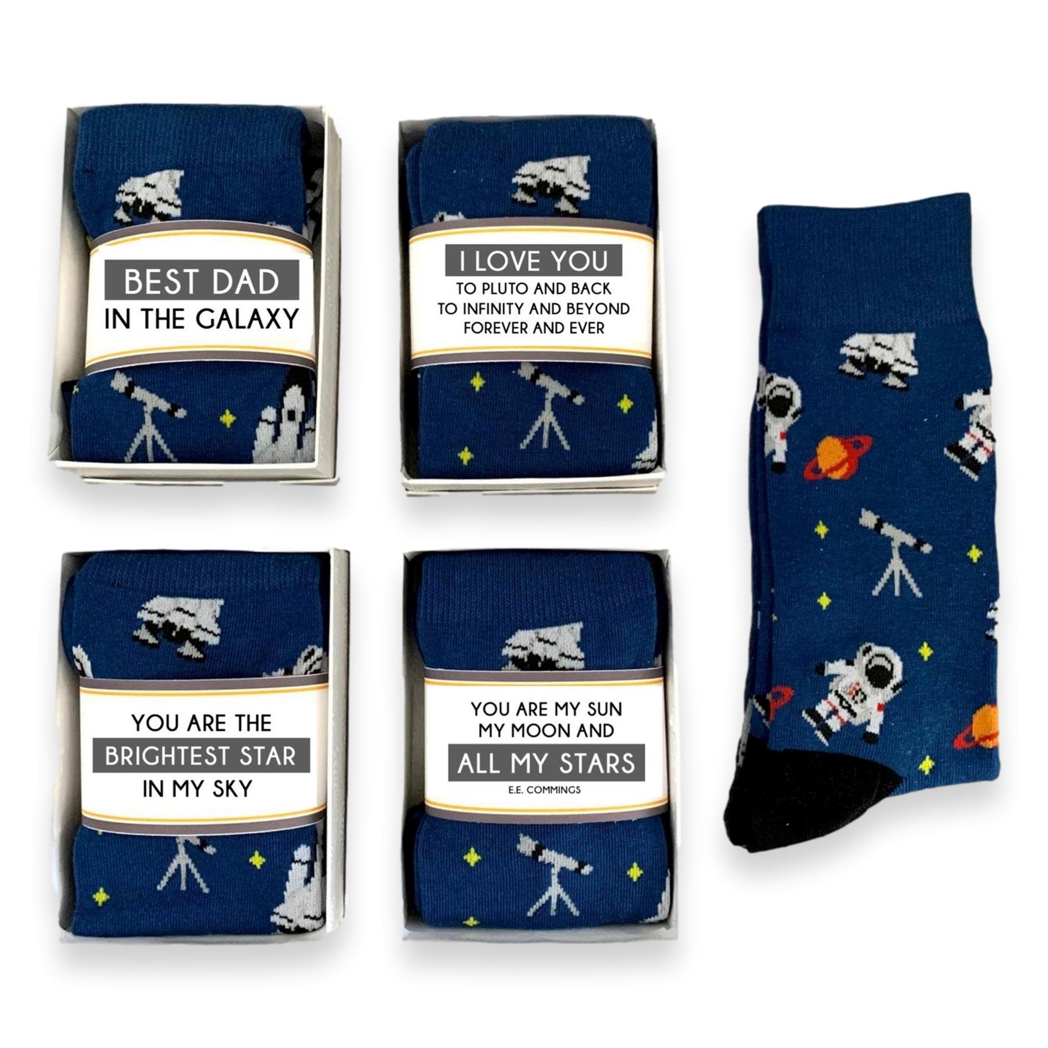 Astronaut Space Socks, You Are My Sun, My Moon And All My Stars