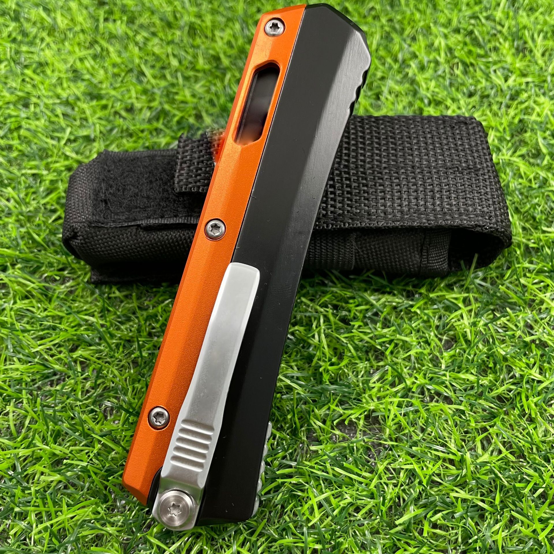 🔥Last Day Sale-Glykon OTF Automatic Knife Black Al + Ti (3.75 - Sabremaster