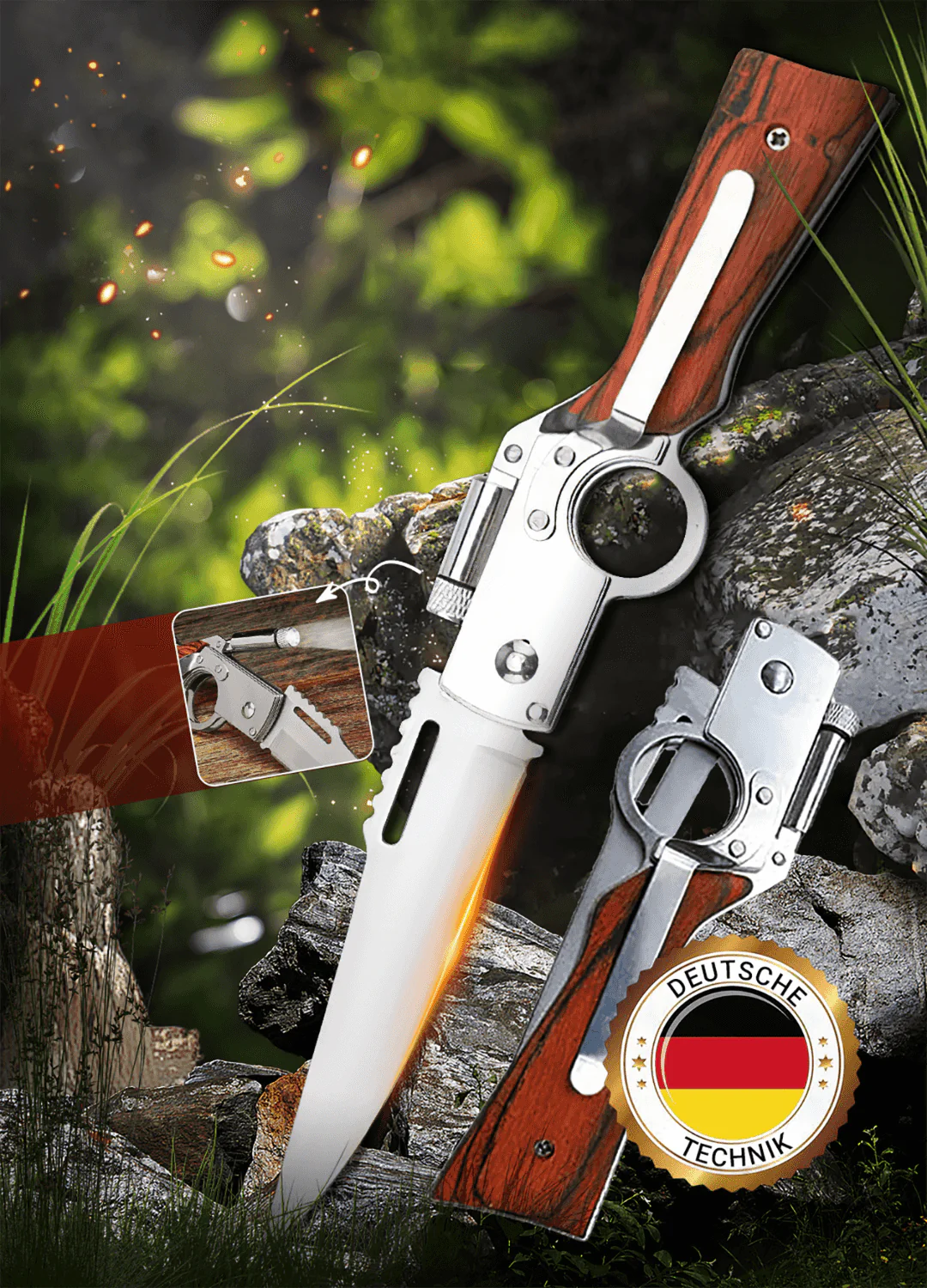 🔥Last Day Hot Sale Special🔥Outdoor Stainless Steel Portable Folding Knife - Sabremaster