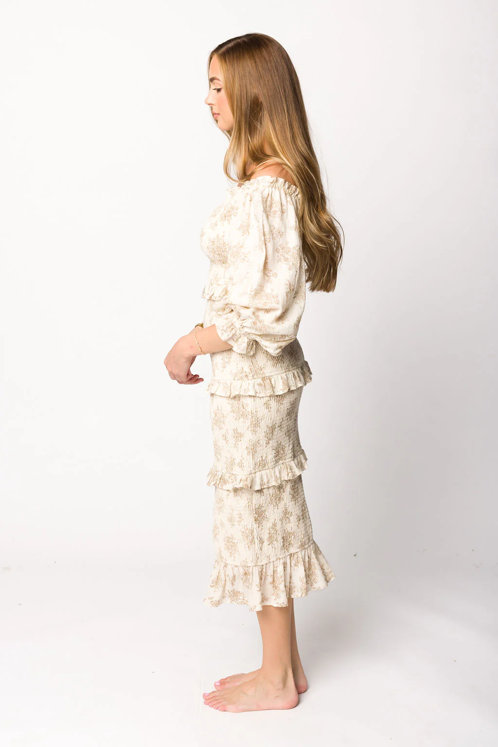 The Chloe Midi Dress in Brown - Bump Friendly - Iieemm