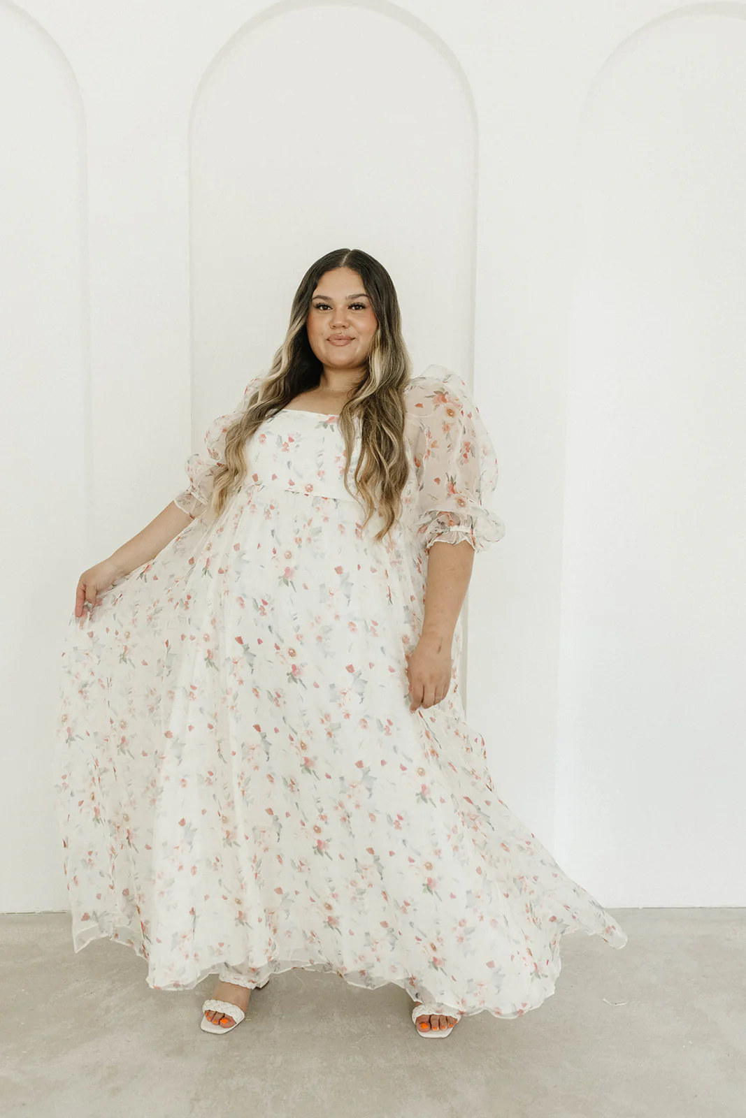 *New* Mona Maxi Dress with Smocking in Rosebud Floral - Bump Friendly & Inclusive Sizing (S-3XL) - Iieemm