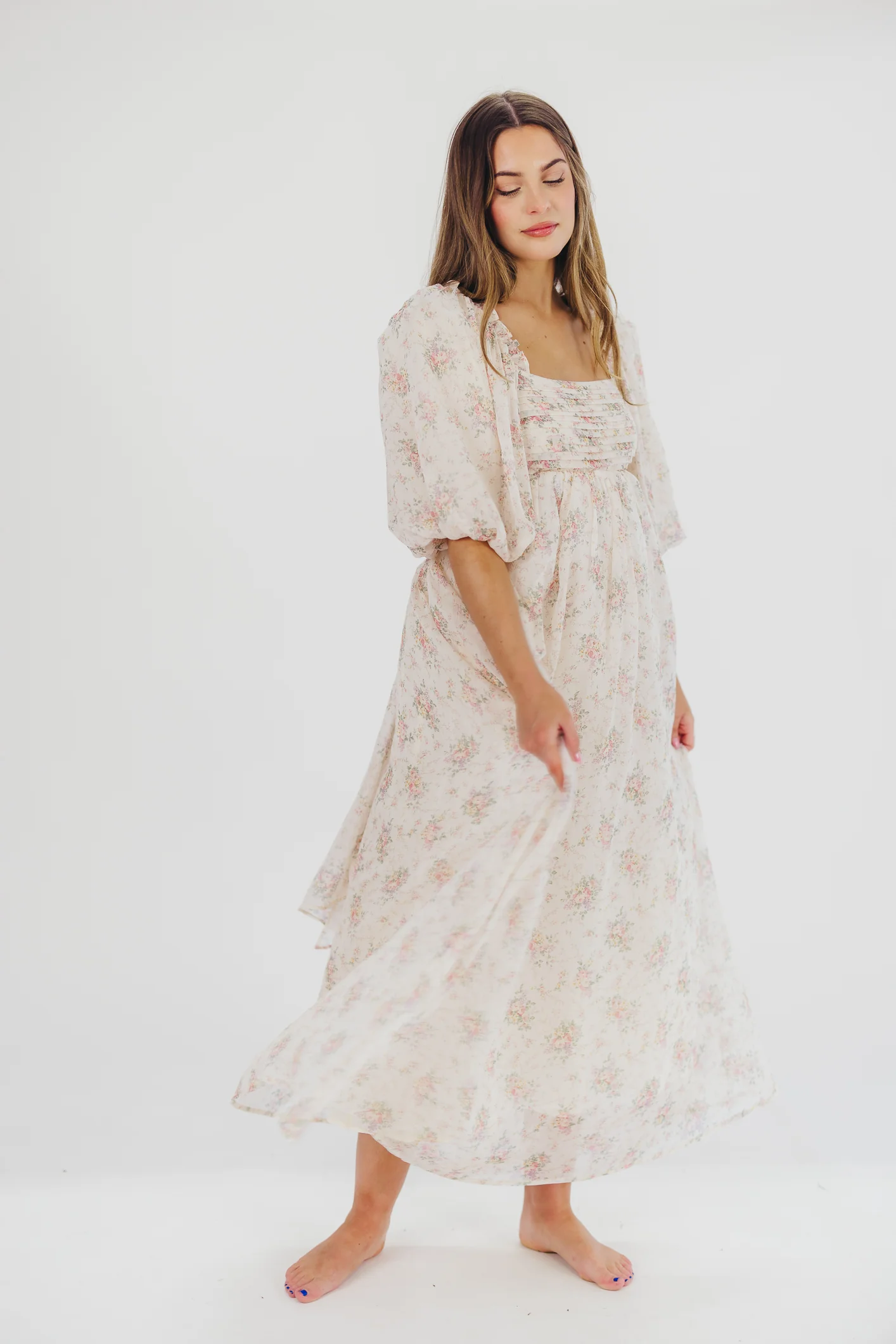 Melody Maxi Dress in Petal Pink - Bump Friendly & Inclusive Sizing (S-3XL) - Iieemm