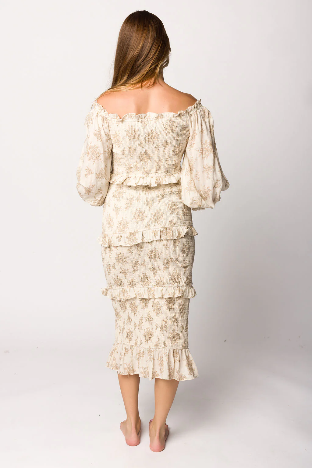 The Chloe Midi Dress in Brown - Bump Friendly - Iieemm