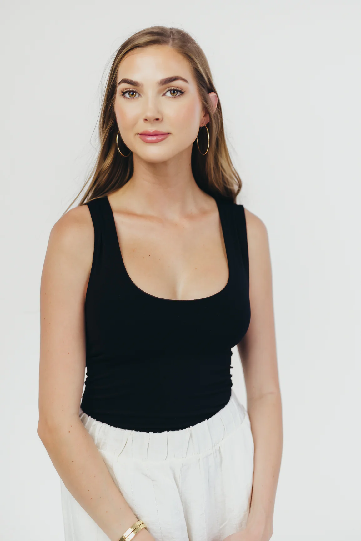 It Takes Two Seamless Tank in Black - Iieemm