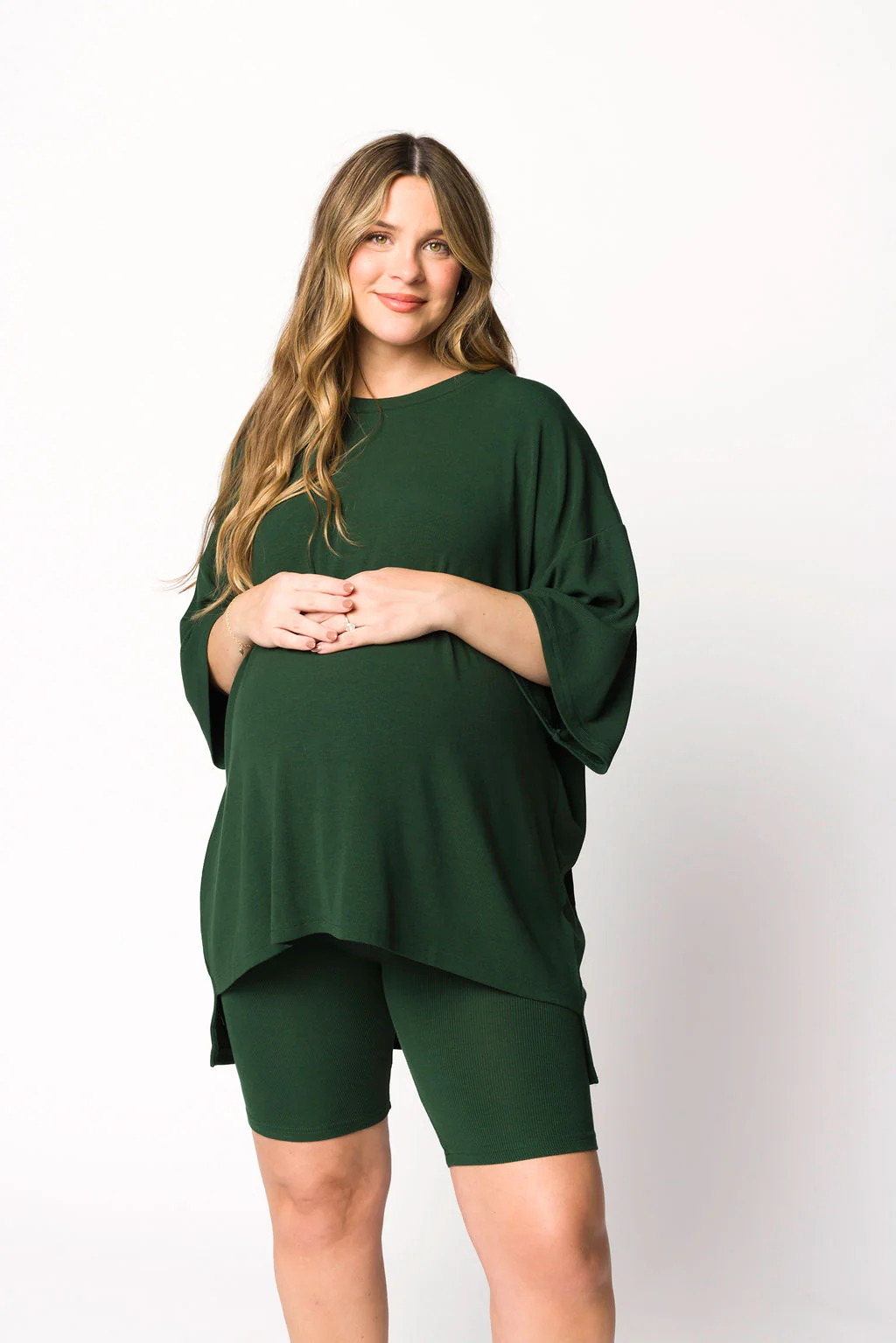 All Weekend Long Set - Short Sleeves - in Juniper - Iieemm