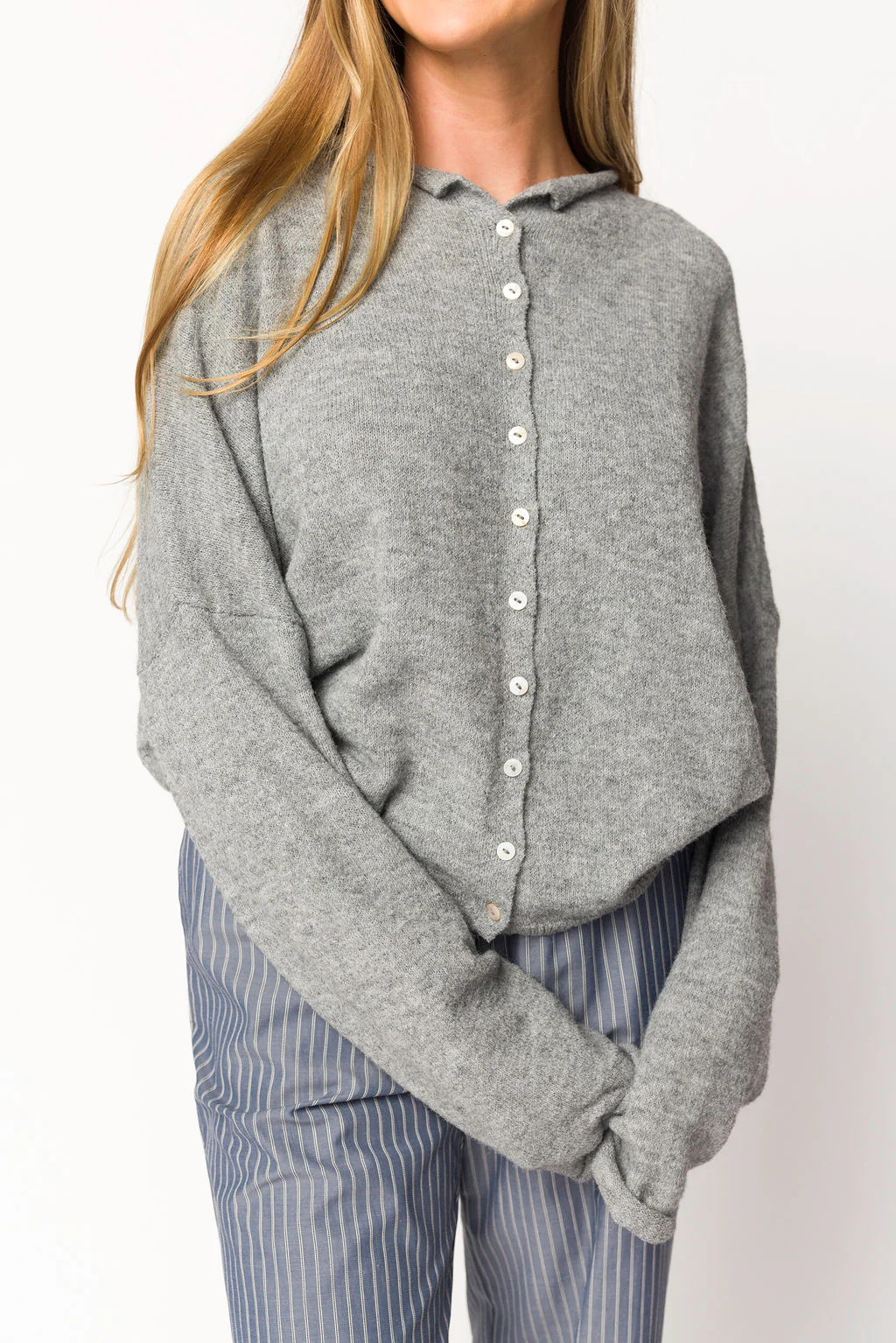 Piper Cardigan in Heather Grey - Iieemm