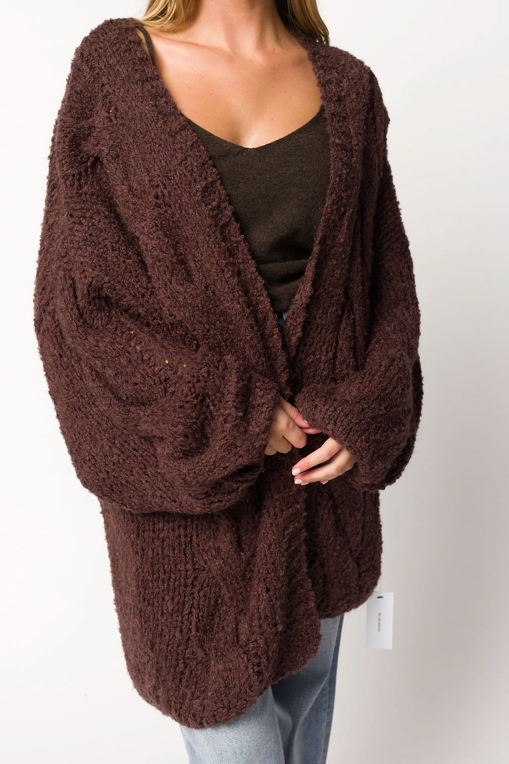 Aspen Cardigan in Espresso - Iieemm