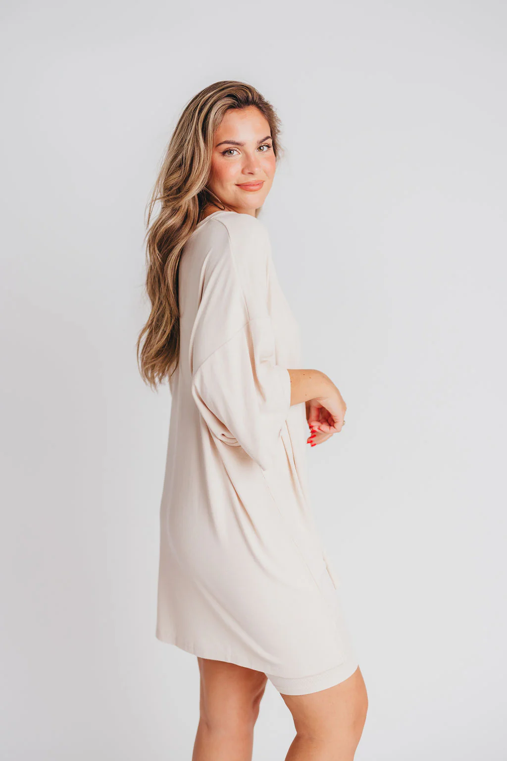 All Weekend Long Set - Short Sleeves - in Oatmeal - Iieemm