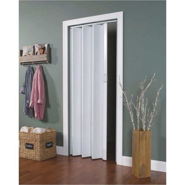 Spectrum Encore 24 In. to 36 In. W. x 80 In. H. White Accordion Folding Door - Iieemm