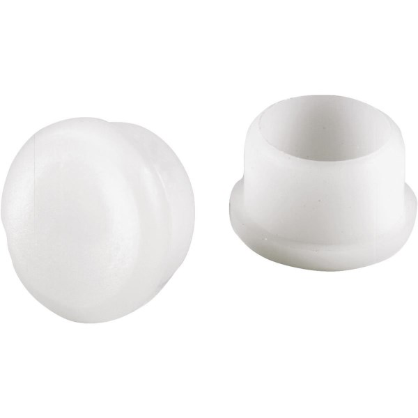 Do it 7/8 In. White Round Plastic Replacement Patio Furniture Cap (4-Pack) - Iieemm