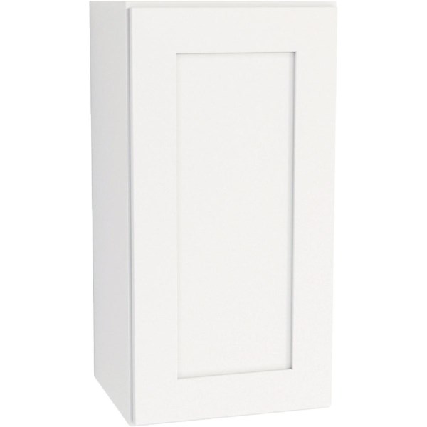 CraftMark Plymouth Shaker 15 In. W x 12 In. D x 30 In. H White Wall Kitchen Cabinet - Iieemm