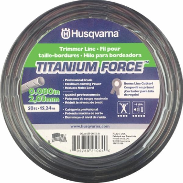 Husqvarna Titanium Force 0.105 In. x 50 Ft. Trimmer Line - Iieemm