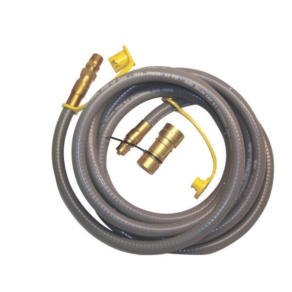 MR. HEATER 12 Ft. 3/8 In. Thermoplastic Natural/Propane Gas Patio Hose Assembly - Iieemm