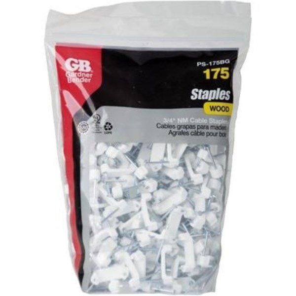 Gardner Bender 3/4 In. Polyethylene Cable Staple (175-Count) - Iieemm