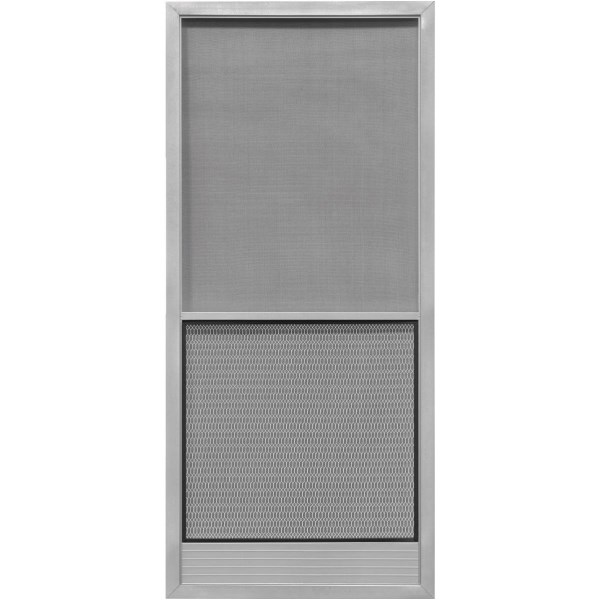 Precision Screen Capri 36 In. W x 80 In. H x 7/8 In. Thick Gray Steel Screen Door - Iieemm