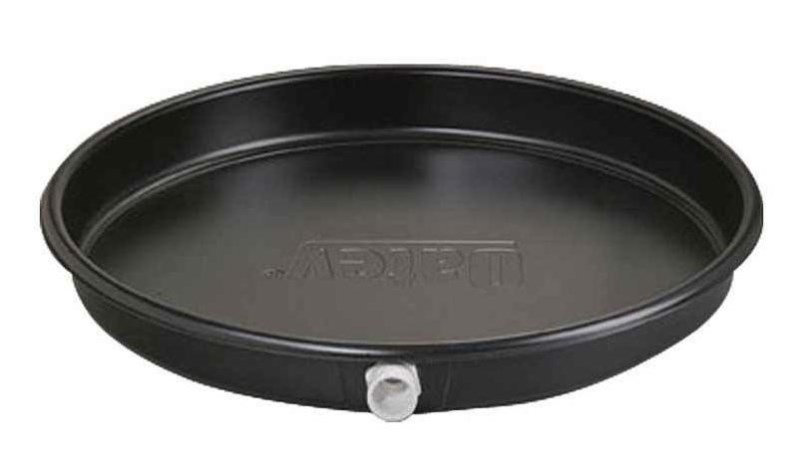 Oatey 24 In. Dia. Plastic Water Heater Drain Pan with 1″ to 1-1/2″ PVC Adaptor - Iieemm