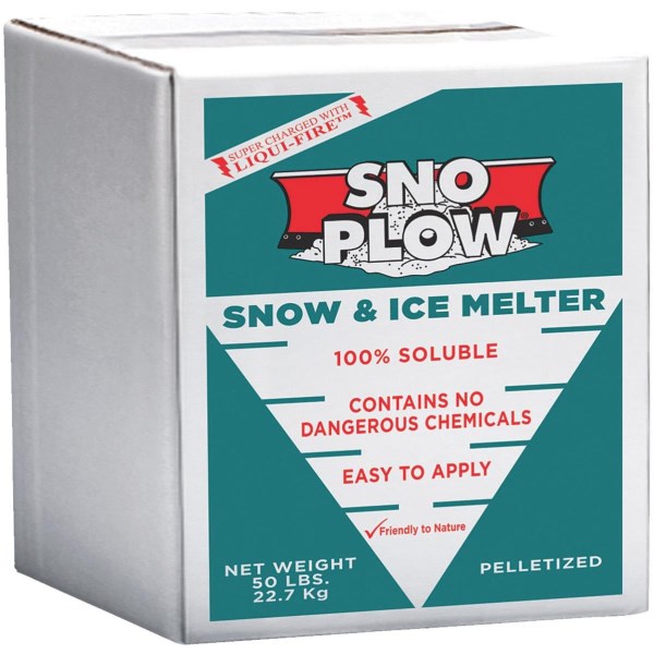Sno Plow 50 Lb. Box Ice Melt Pellets - Iieemm