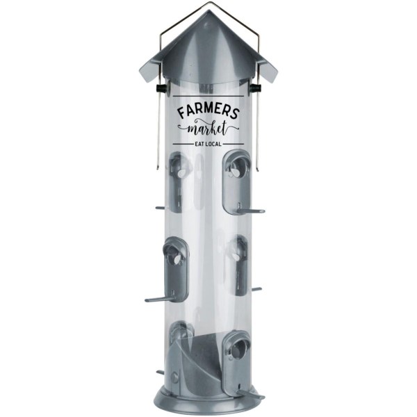 Nature’s Way Plastic 3 Qt. Farmhouse Deluxe Tube Bird Feeder - Iieemm