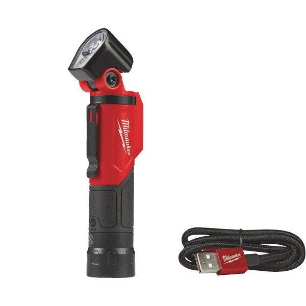 Milwaukee REDLITHIUM LED Aluminum USB Rechargeable Pivoting Flashlight - Iieemm