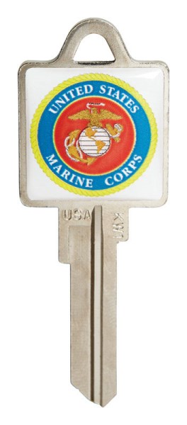 Hy-Ko Marines House/Padlock Key Blank KW1 Single sided For House - Iieemm